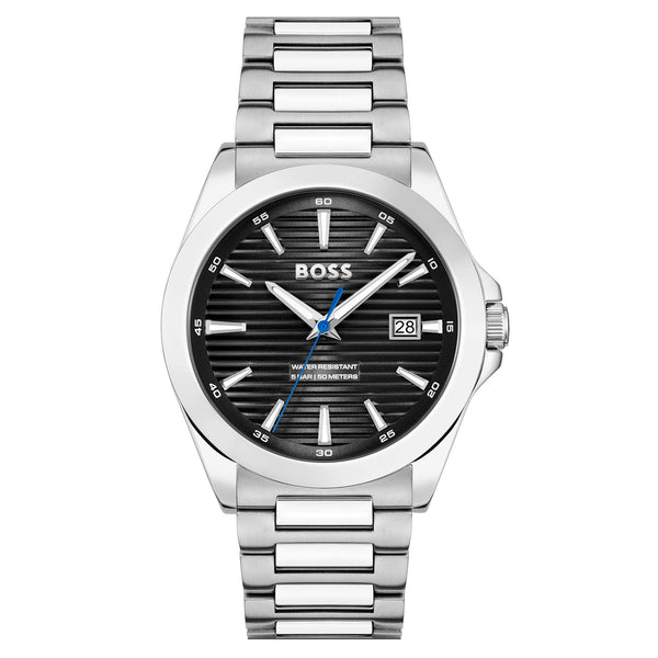 Hugo Boss Stainless Steel Black Dial Men's Watch - 1514170