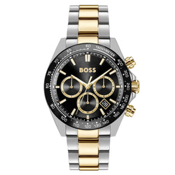 Hugo Boss Two-Tone Steel Black Dial Chronograph Men's Watch - 1514269