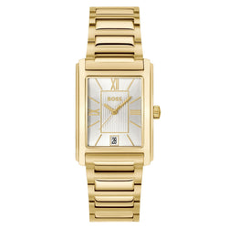 Hugo Boss Gold Steel Silver White Dial Men's Watch - 1514280