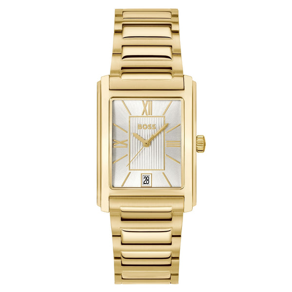 Hugo Boss Gold Steel Silver White Dial Men's Watch - 1514280