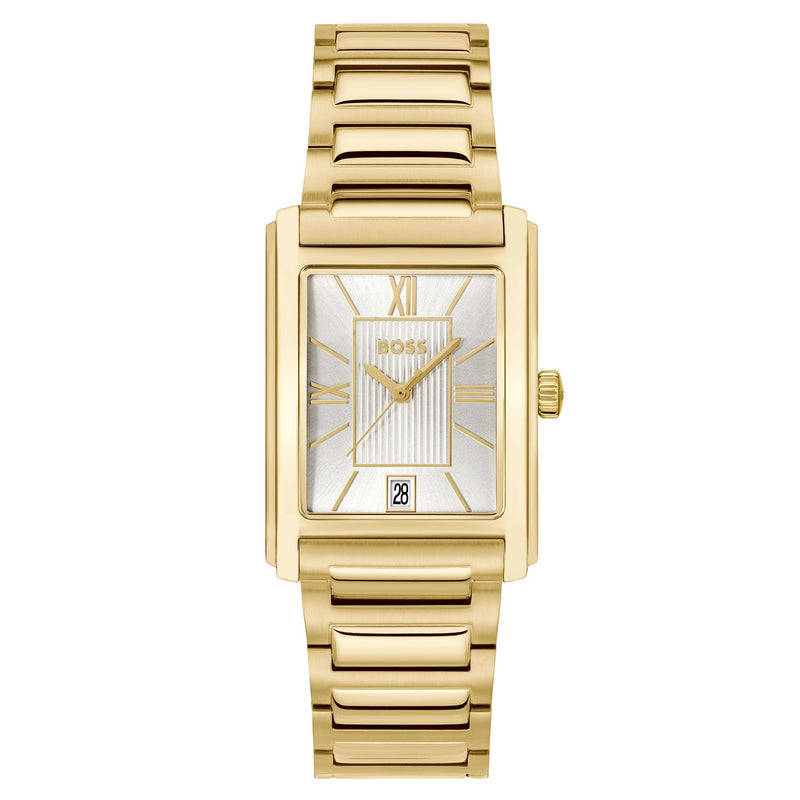 Hugo Boss Gold Steel Silver White Dial Men's Watch - 1514280