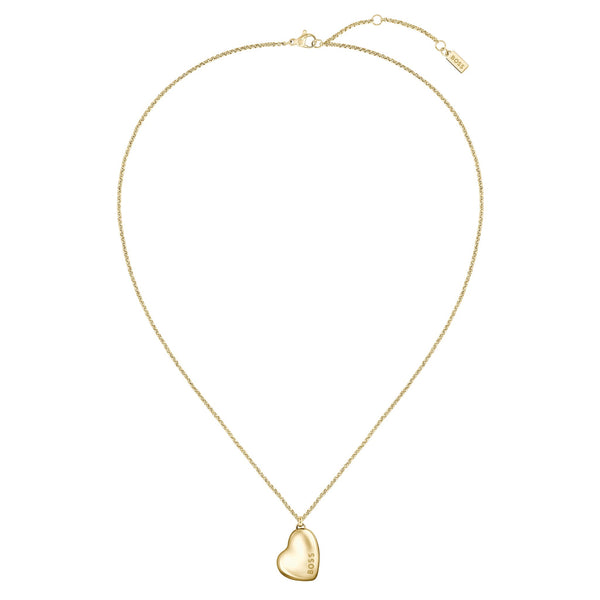 Hugo Boss Jewellery Gold Steel Women's Pendant With Chain - 1580574