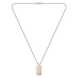 Hugo Boss Jewellery Two-Tone Steel Men's Pendant with Chain Necklace - 1580576