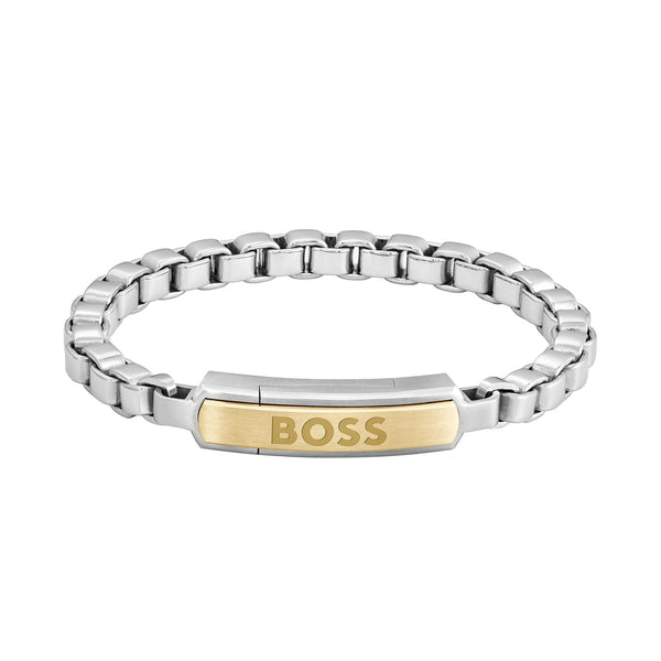 Hugo Boss Jewellery Two-Tone Steel Men's Chain Bracelet - 1580597M