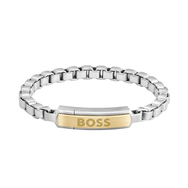 Hugo Boss Jewellery Two-Tone Stainless Steel Men's Chain Bracelet - 1580597S