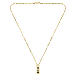 Hugo Boss Jewellery Gold Steel Men's Pendant Necklace - 1580678