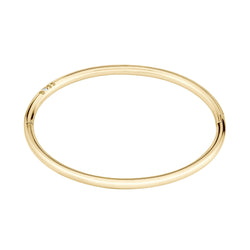 Hugo Boss Jewellery Gold Steel & Crystals Women's Hinge Bangle - 1580686