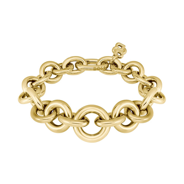Hugo Boss Jewellery Gold Steel Women's Link Bracelet - 1580736M