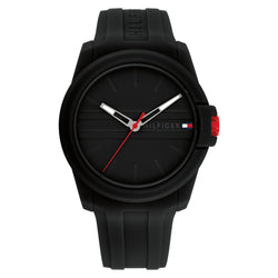 Tommy Hilfiger Black Silicone Men's Watch - 1710596