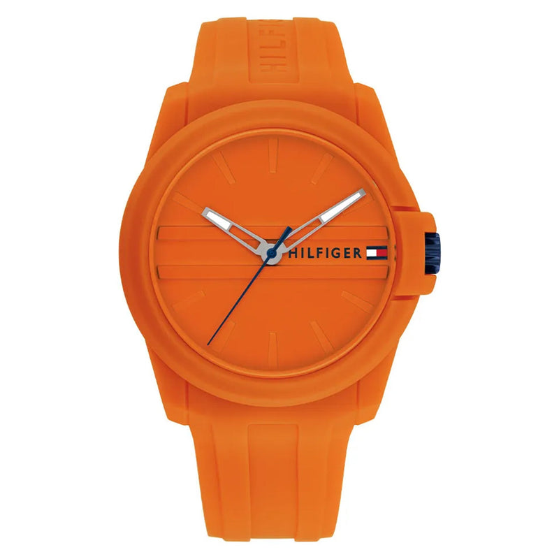 Tommy Hilfiger Orange Silicone Men's Watch - 1710597