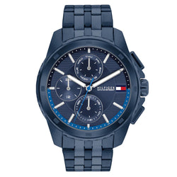 Tommy Hilfiger Blue Steel Navy Dial Multi-function Men's Watch - 1710622