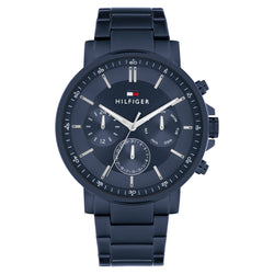 Tommy Hilfiger Steel Blue Dial Multi-function Men's Watch - 1710705