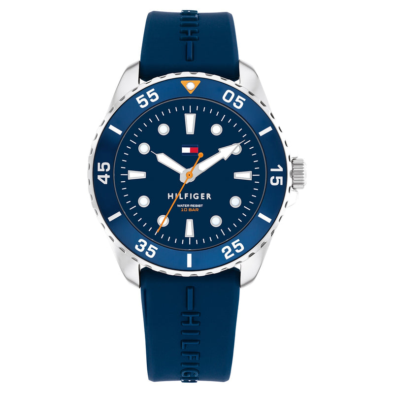 Tommy Hilfiger Blue Silicone Unisex Watch - 1720047