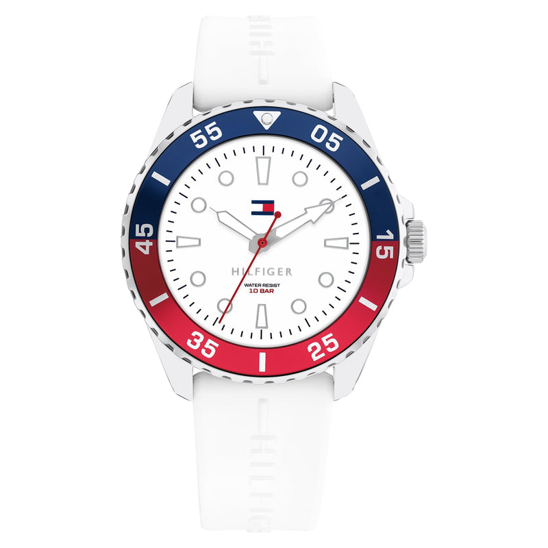 Tommy Hilfiger White Silicone Unisex Watch - 1720050