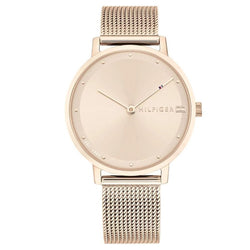 Tommy Hilfiger Mesh Carnation Gold Ladies Slim Watch - 1782150