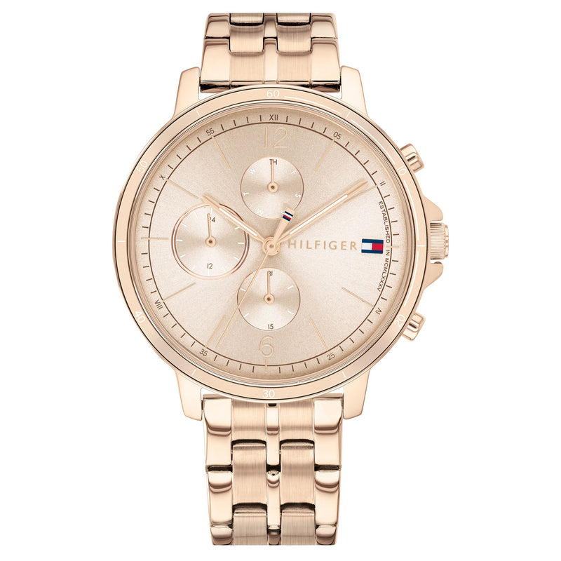 Tommy Hilfiger Carnation Gold Steel Ladies Multi-function Watch - 1782190