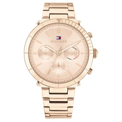 Tommy Hilfiger Carnation Gold Steel Women's Multi-function Watch - 1782347