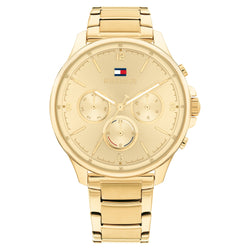 Tommy Hilfiger Gold Steel Multi-function Women's Watch - 1782452