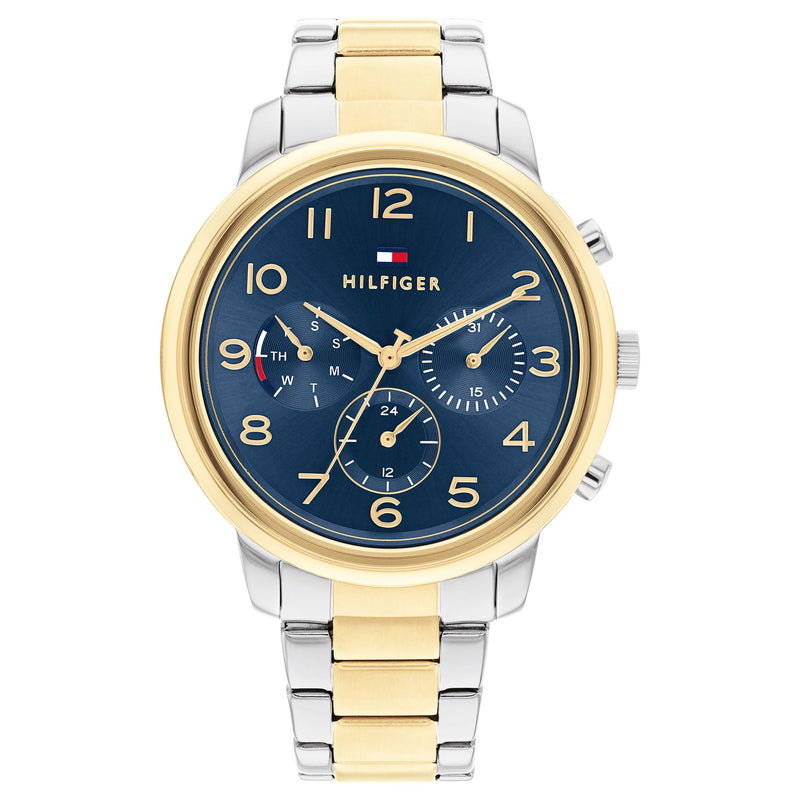 Tommy Hilfiger Two-Tone Steel Blue Dial Multi-Function Women's Watch - 1782524