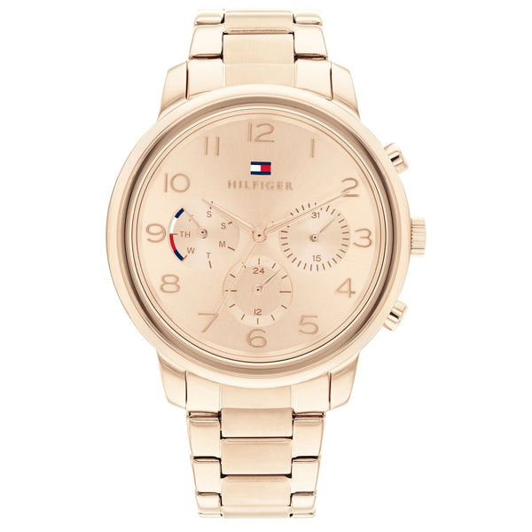 Tommy Hilfiger Carnation Gold Steel Multi-Function Women's Watch - 1782526