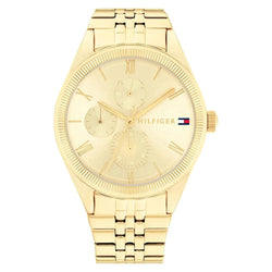 Tommy Hilfiger Gold Steel Light Champagne Dial Multi-function Women's Watch - 1782592