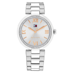 Tommy Hilfiger Stainless Steel Silver Dial Women's Watch - 1782681