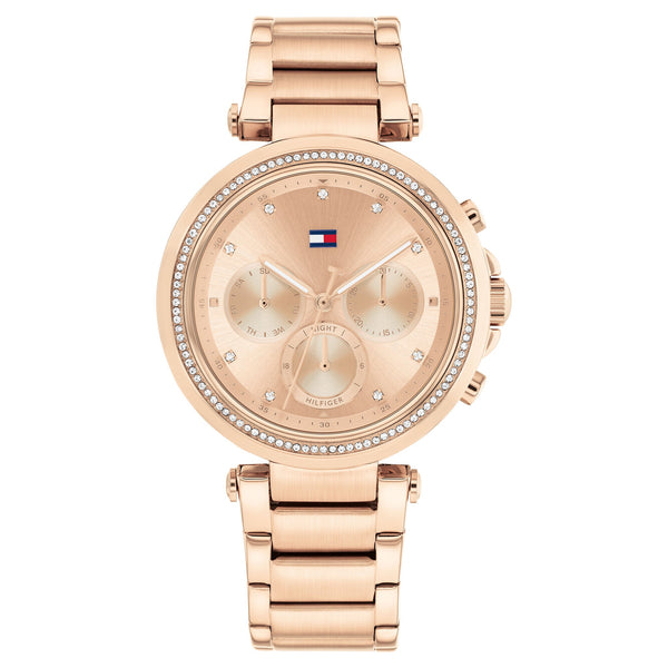 Tommy Hilfiger Rose Gold Steel Multi-function Women's Watch - 1782705