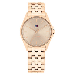 Tommy Hilfiger Rose Gold Steel Taupe Dial Women's Watch - 1782775