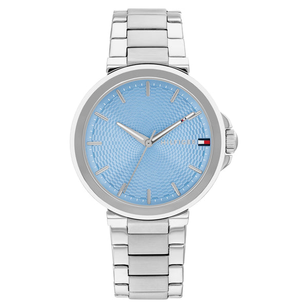 Tommy Hilfiger Stainless Steel Blue Dial Women's Watch - 1782777