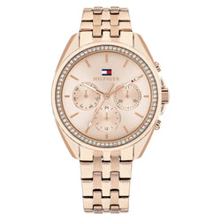 Tommy Hilfiger Carnation Gold Steel Multi-function Women's Watch - 1782804
