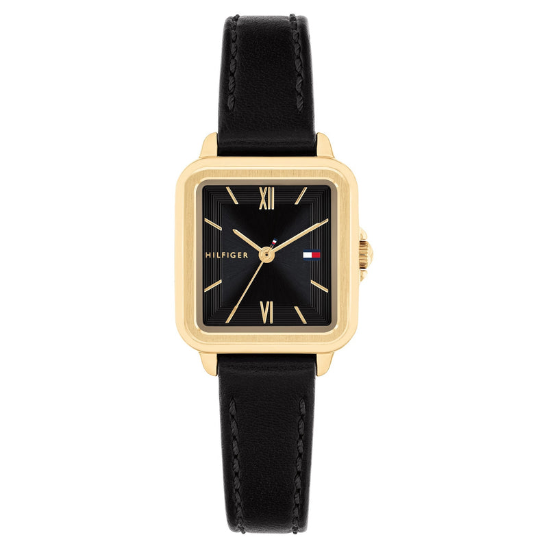Tommy Hilfiger Black Leather Women's Watch - 1782835