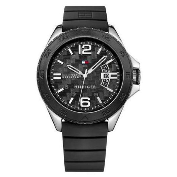 Tommy Hilfiger Black Silicone Men's Watch - 1791203