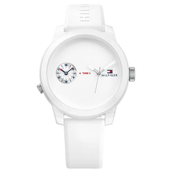 Tommy Hilfiger White Silicone Men's Watch - 1791324