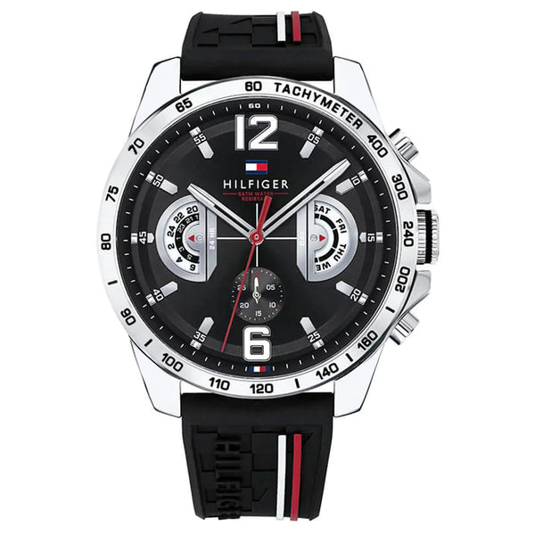 Tommy Hilfiger Men's Black Sports Watch - 1791473