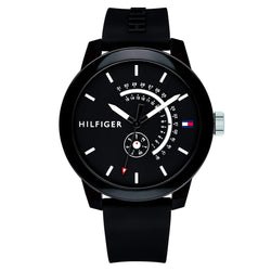 Tommy Hilfiger Black Silicone Men's Watch - 1791483