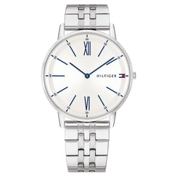 Tommy Hilfiger Stainless Steel White Dial Men's Watch - 1791511