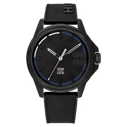 Tommy Hilfiger Sneaker Men's Black Silicone Watch - 1791624