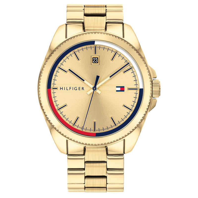 Tommy Hilfiger Casual Gold Steel Men's Watch - 1791686