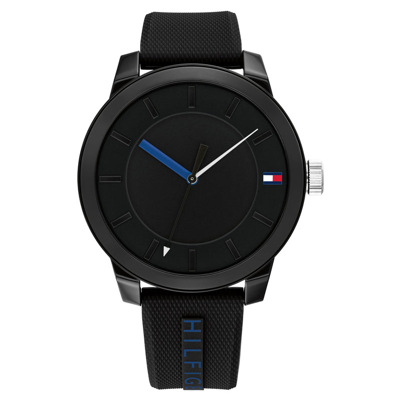 Tommy Hilfiger Black Silicone Men's Watch - 1791744