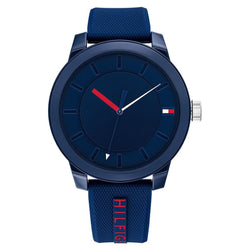 Tommy Hilfiger Denim Blue Silicone Men's Watch - 1791745