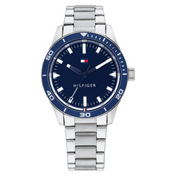 Tommy Hilfiger Stainless Steel Navy Dial Men's Watch - 1791817