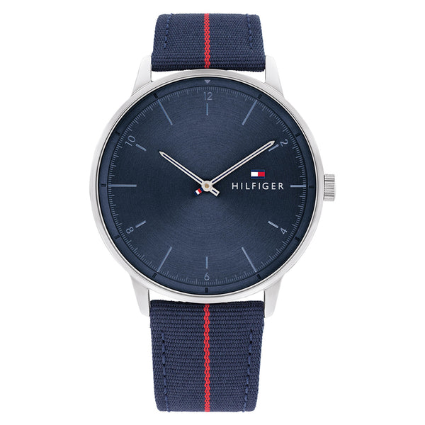 Tommy Hilfiger Navy Nylon Band Blue Dial Men's Watch - 1791844