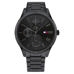 Tommy Hilfiger Black Steel Men's Multi-function Watch - 1791849