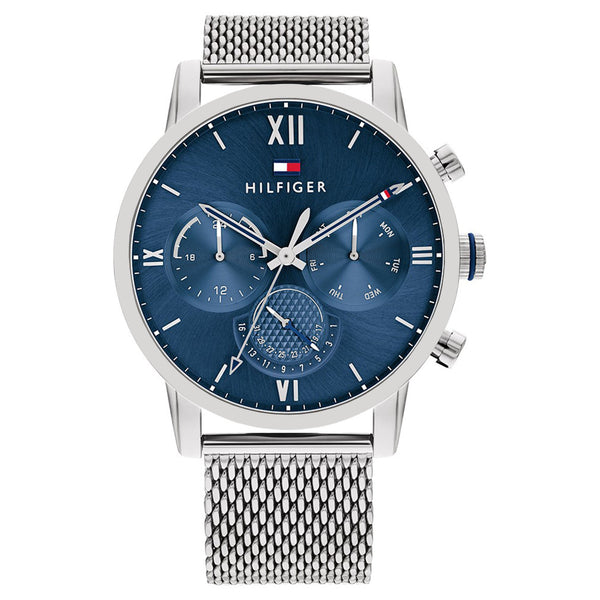 Tommy Hilfiger Stainless Steel Blue Dial Multi-function Men's Watch - 1791881