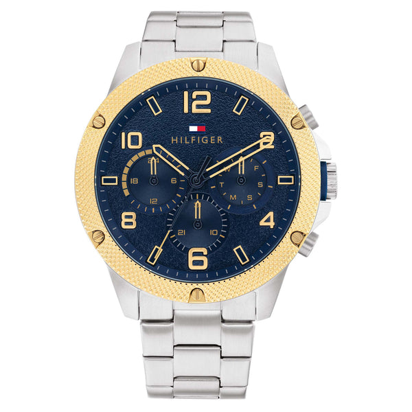 Tommy Hilfiger Stainless Steel Blue Dial Multi-function Men's Watch - 1792031