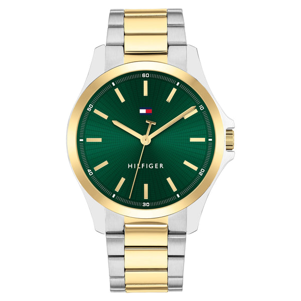 Tommy Hilfiger Two-Tone Steel Green Dial Men's Watch - 1792192