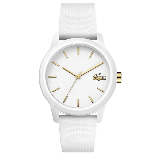 Lacoste The 12.12 White Silicone Women's Watch - 2001063