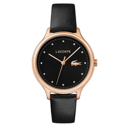 Lacoste Constance Black Leather Women's Watch - 2001086