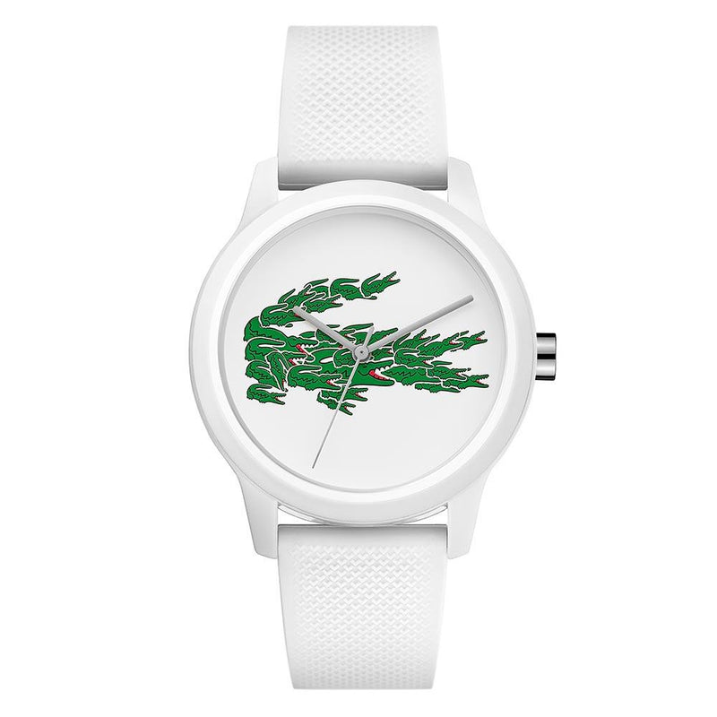 Lacoste 12.12 White Silicone Ladies Watch - 2001097