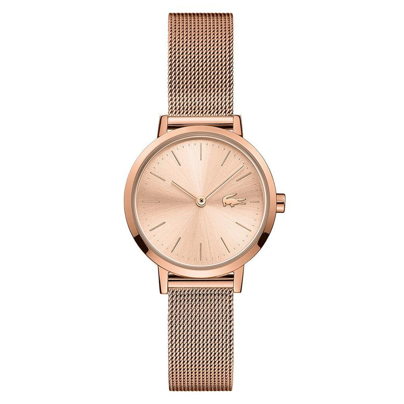 Lacoste Moon Ionic Rose Gold Mesh Women's Watch - 2001137